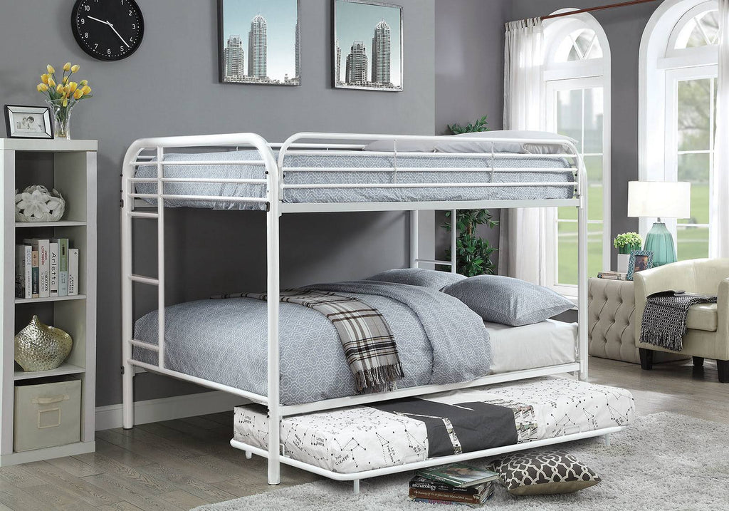 White Full Over Full Bunk Bed B154377