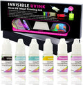 Invisible UV Ink 6 Colors Set for Inkjet Printers, 10 ml/Color, Pack of 2 M155