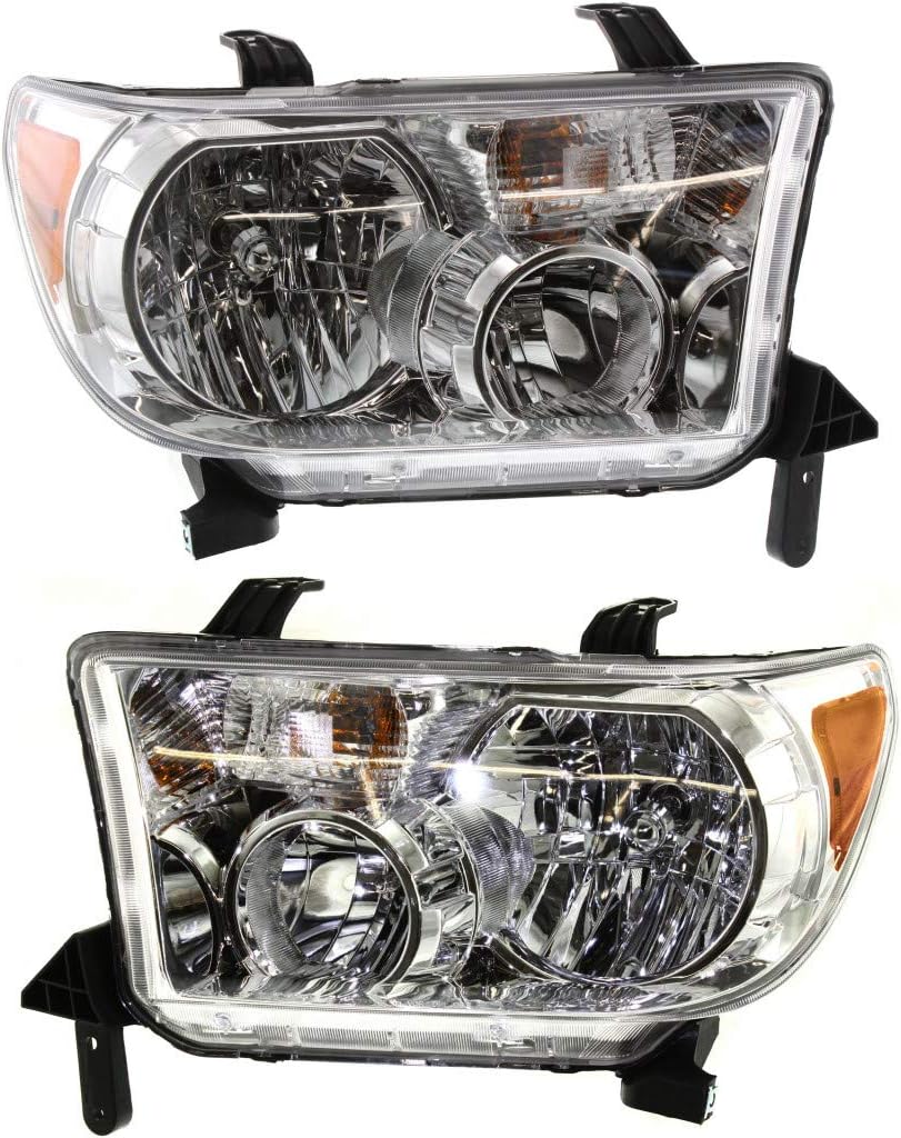 Headlight Assembly Pair with Bulbs R169
