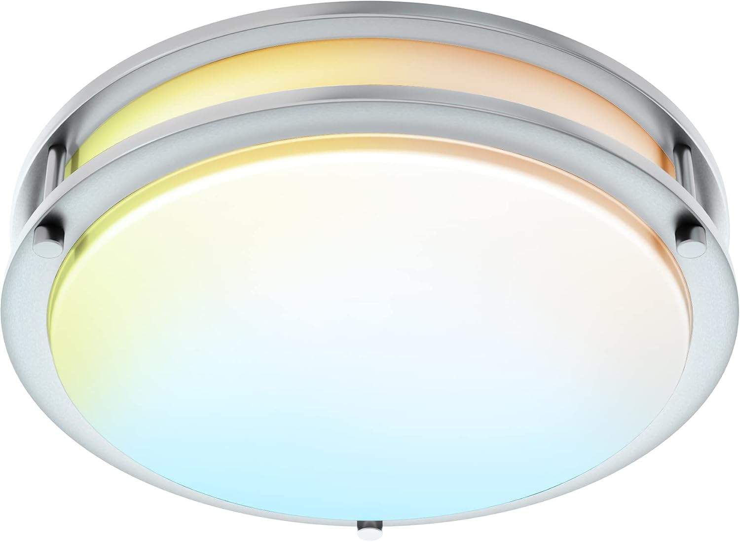 10 Inch Smart WiFi LED Ceiling Light Fixture, Brushed Nickel, 1 Pack W132825