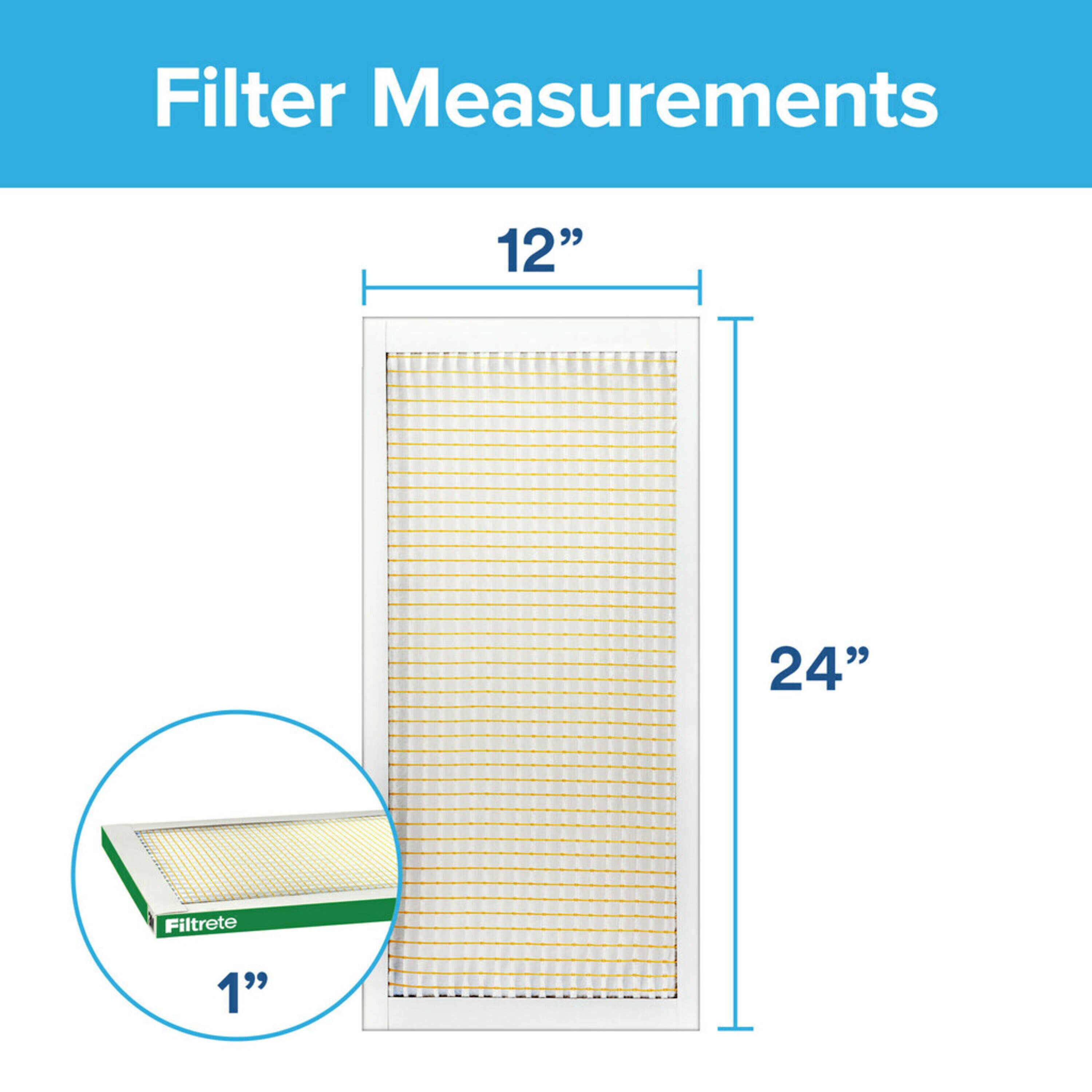 12x24x1 MERV 8 Air Filter K2008
