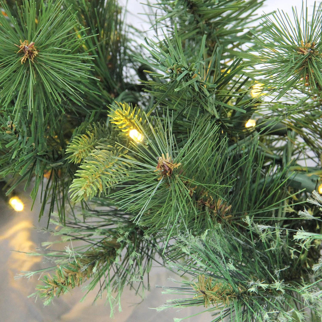 50' x 14" Pre-Lit Cashmere Mixed Pine Artificial Christmas Garland R230871