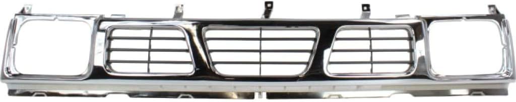 Chrome Shell Plastic Grille Assembly for Nissan Pick Up 1995 1997 S330935