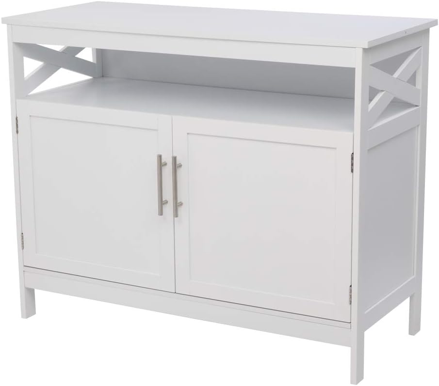 Brown Glass Door Storage Cabinet S47101