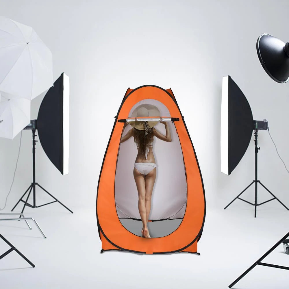 Orange Pop Up Privacy Tent for Camping J74881