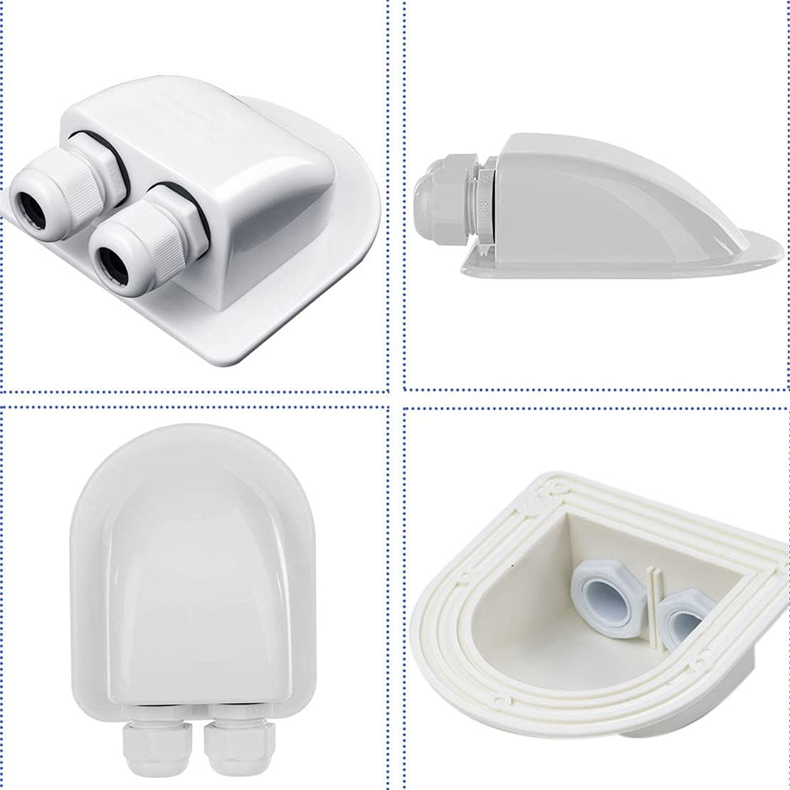 Solar Cable Entry Gland Waterproof ABS Dual Cable Entry Housing N190915