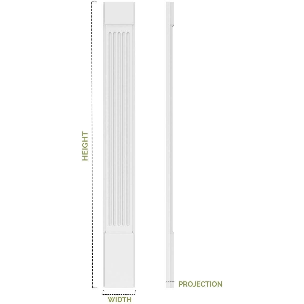 Two Equal Flat Panel PVC Pilaster K56830