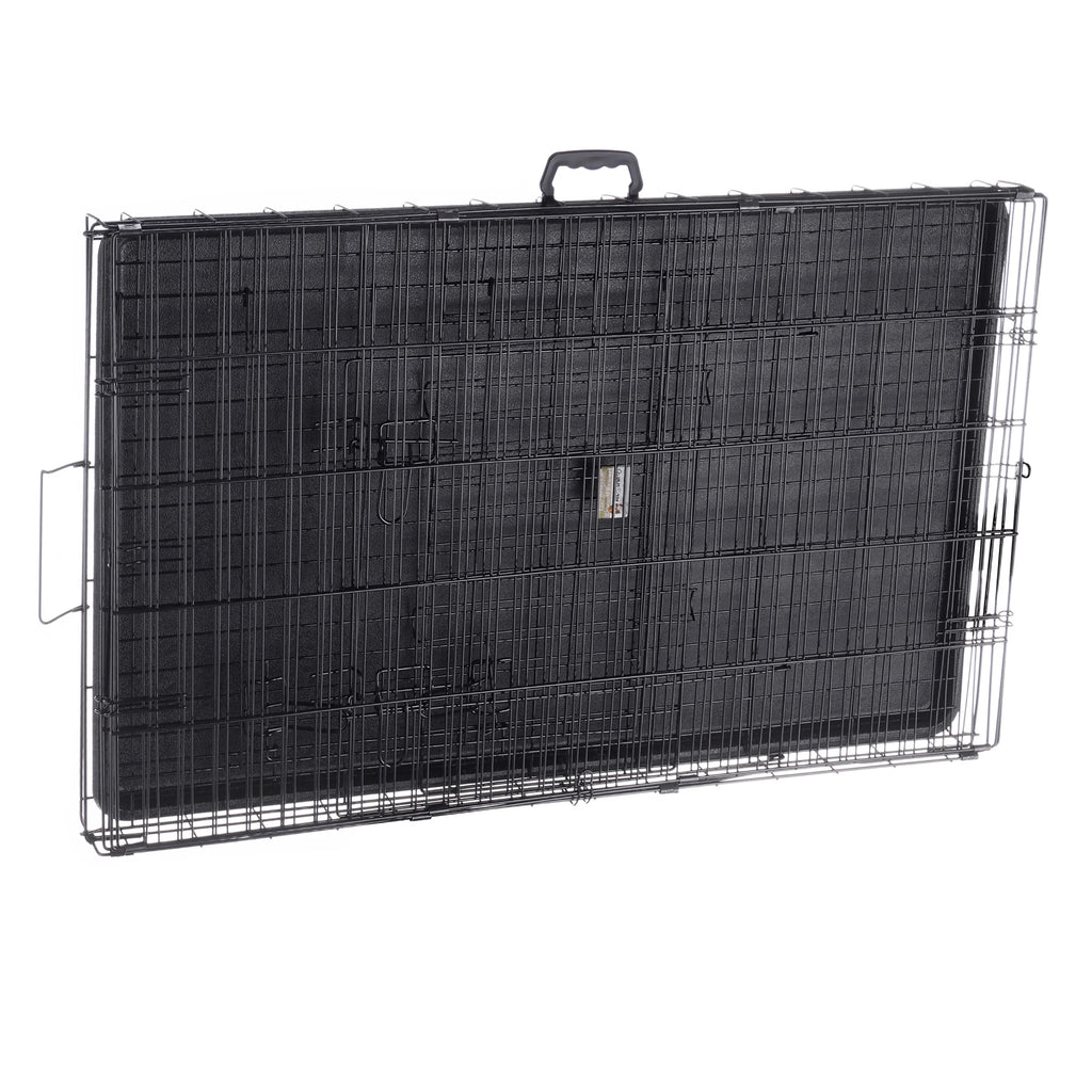 42-inch Collapsible Dog Crate with Divider Wall Panel R62258