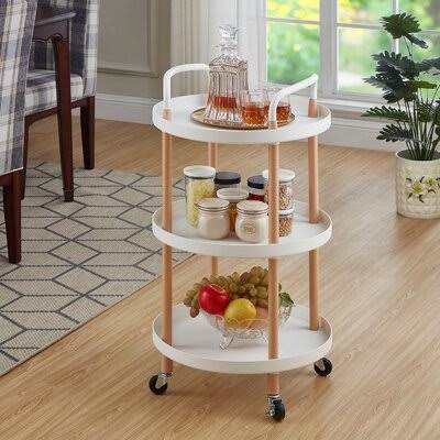 White Utility Rolling Cart R188583