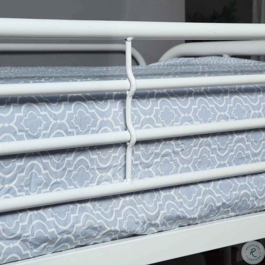 White Full Over Full Bunk Bed B154377