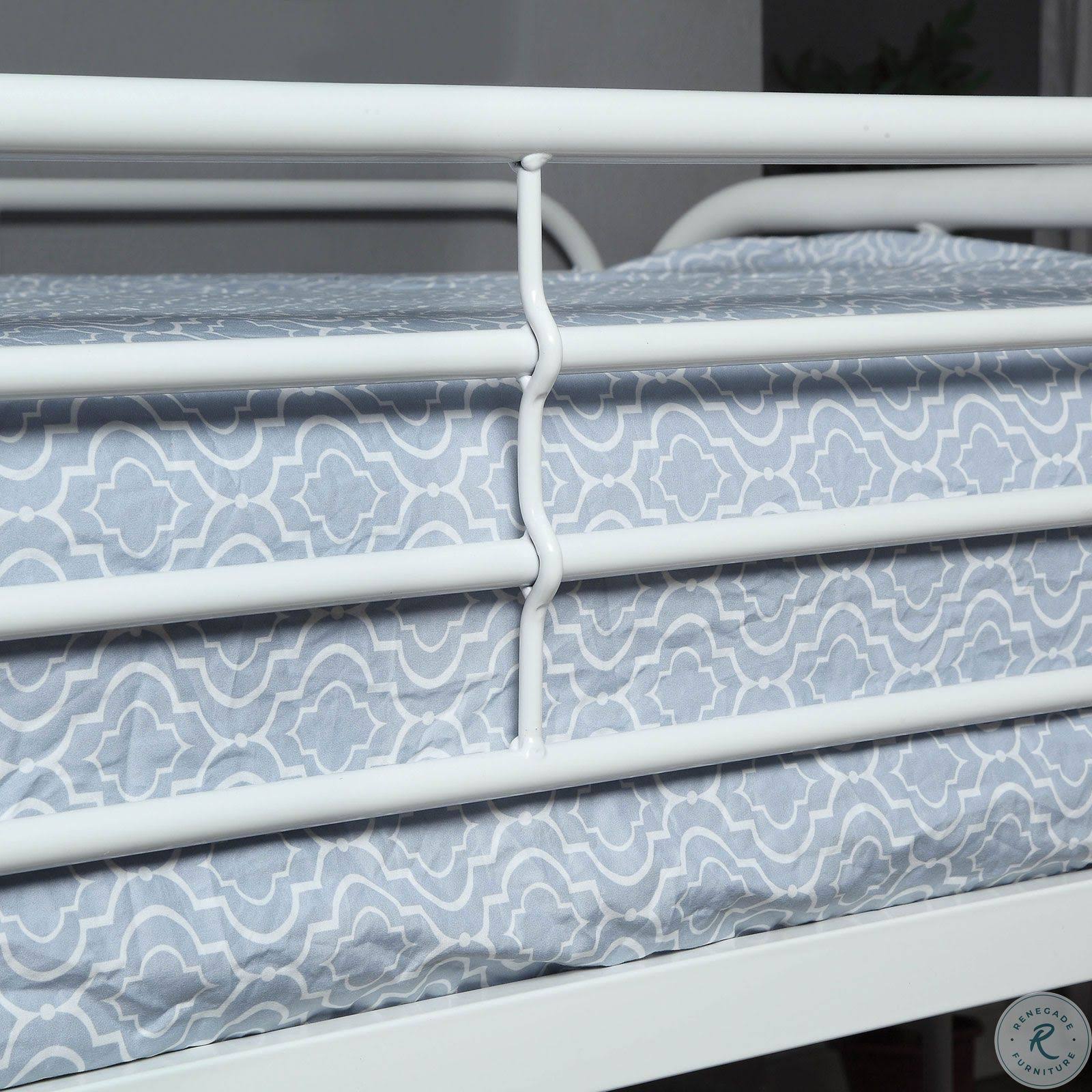 White Full Over Full Bunk Bed B154377