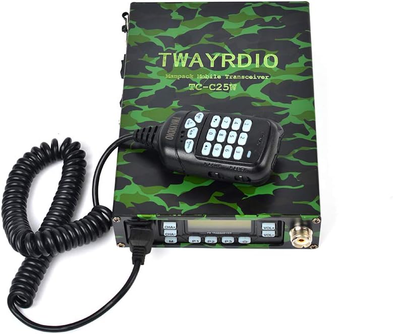 Dual Band VHF UHF Mobile Transceiver with 12000mAh Battery Portable Ham Radio T25122