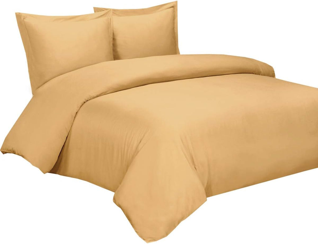 Bamboo Viscose Duvet Cover Set with Corner Ties, King / Cal King Size White O2684