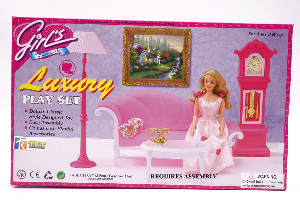 Girl's Luxury Dollhouse Furniture Play Set A2637