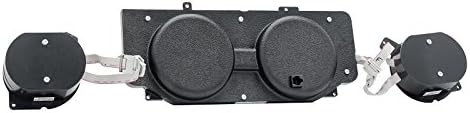 Analog Dash Gauge System Black Alloy Blue Backlighting E386
