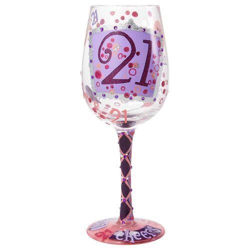 15 oz. Handpainted Wine Glass Y32803