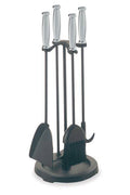5 PC Matte Black Steel Wood Stove Tool Set F255