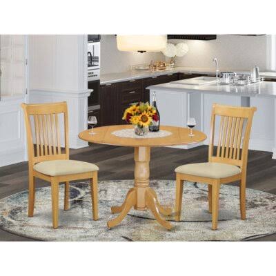 3 Pieces Solid Wood Rubberwood Dining Set H677164
