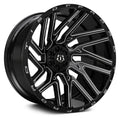 Gloss Black Milled 22x10 8x180 -19mm Wheel O794117