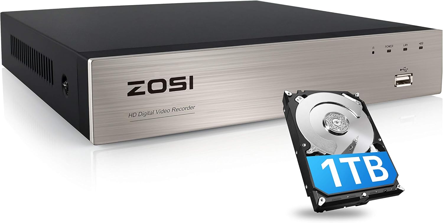 8CH 5MP Lite Surveillance DVR Recorder with 2TB Hard Drive X196