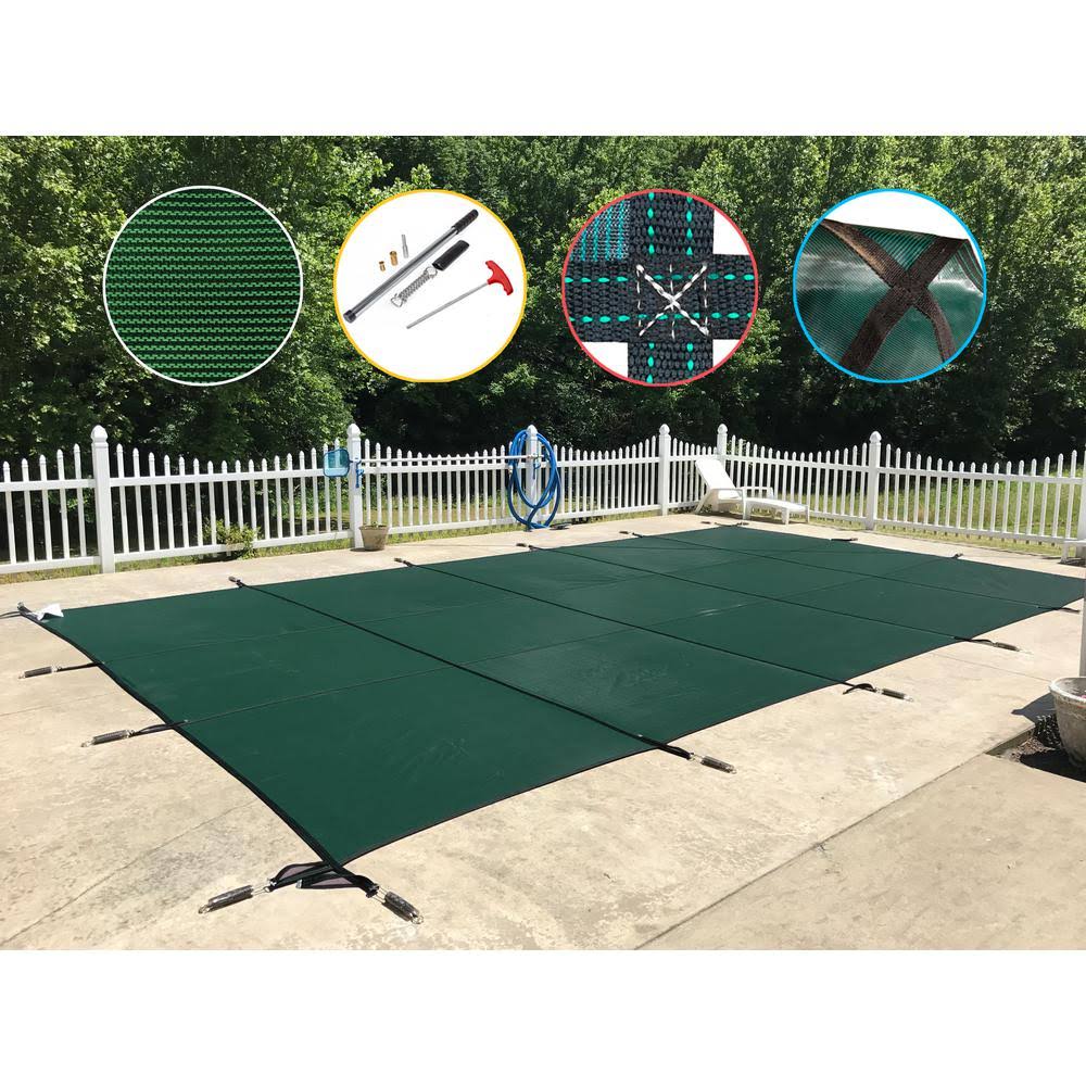 Green Mesh In Ground Pool Cover M815782