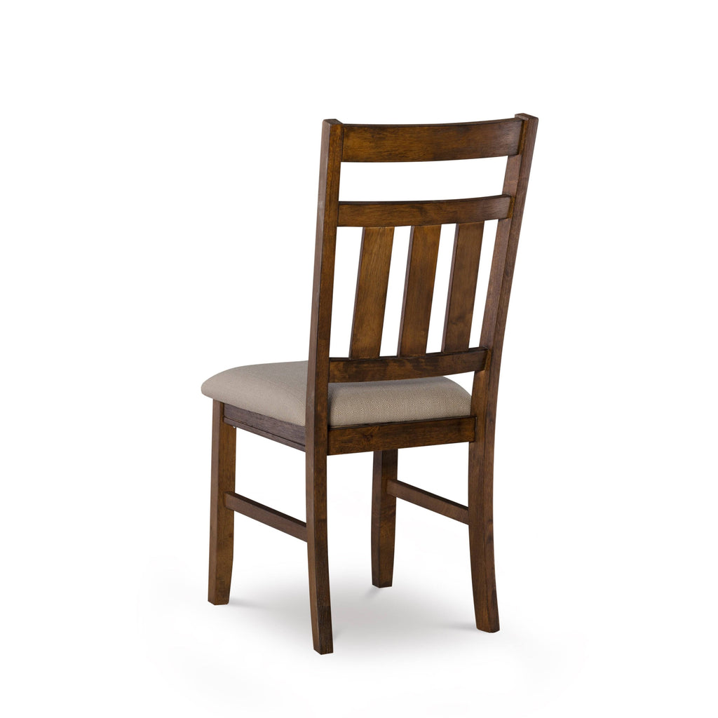 Smokey White Rustic Farmhouse Dining Chair Set of 2 D5249