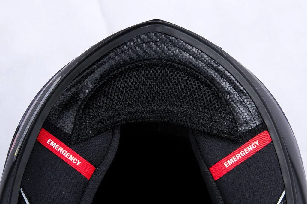 Red Carbon Motorcycle Helmet L836