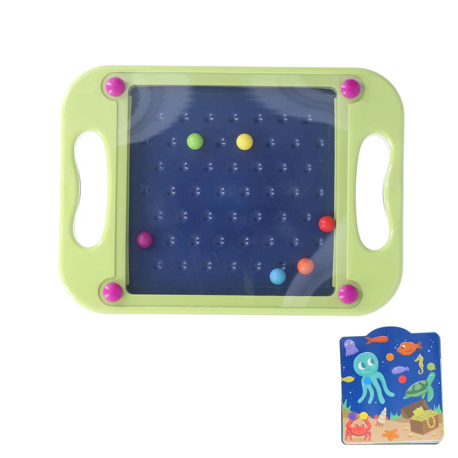 Green Plastic Bead Maze Puzzle Toy O1211