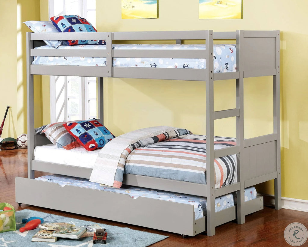 Gray Full Over Full Bunk Bed K330990