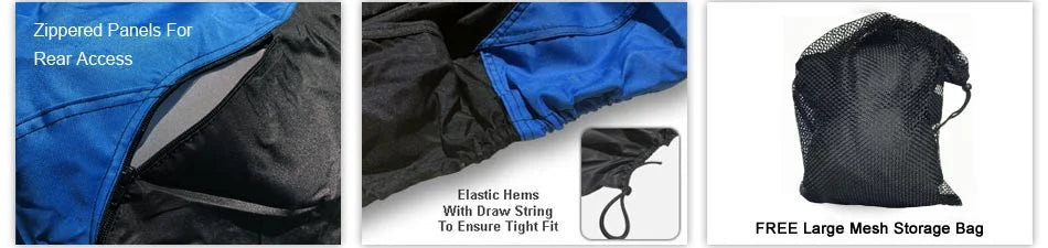 Blue Jet Ski Cover with Trailer Straps and Storage Bag K7421