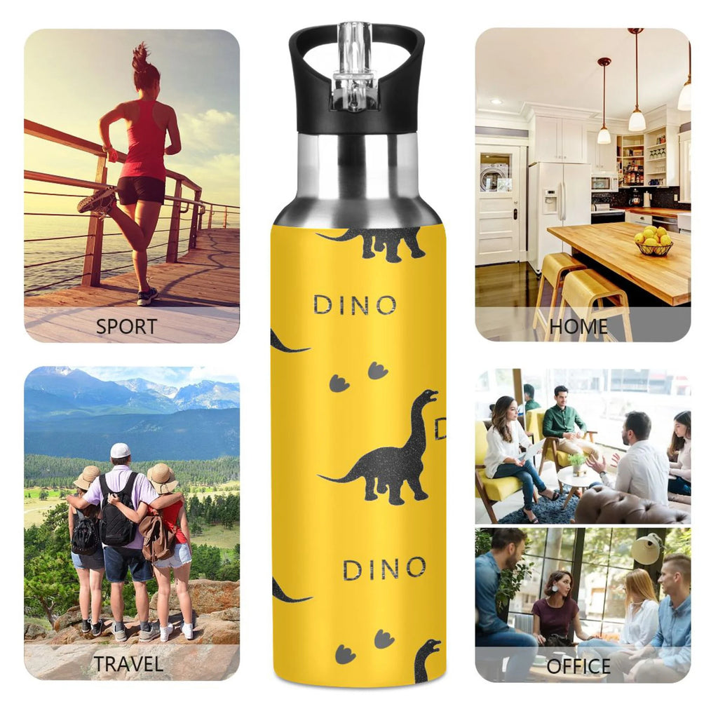 Stainless Steel Insulated Water Bottle with Straw Lid C915