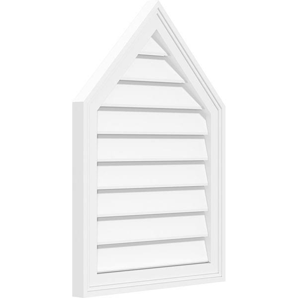 Peaked Top Surface Mount PVC Gable Vent G102547
