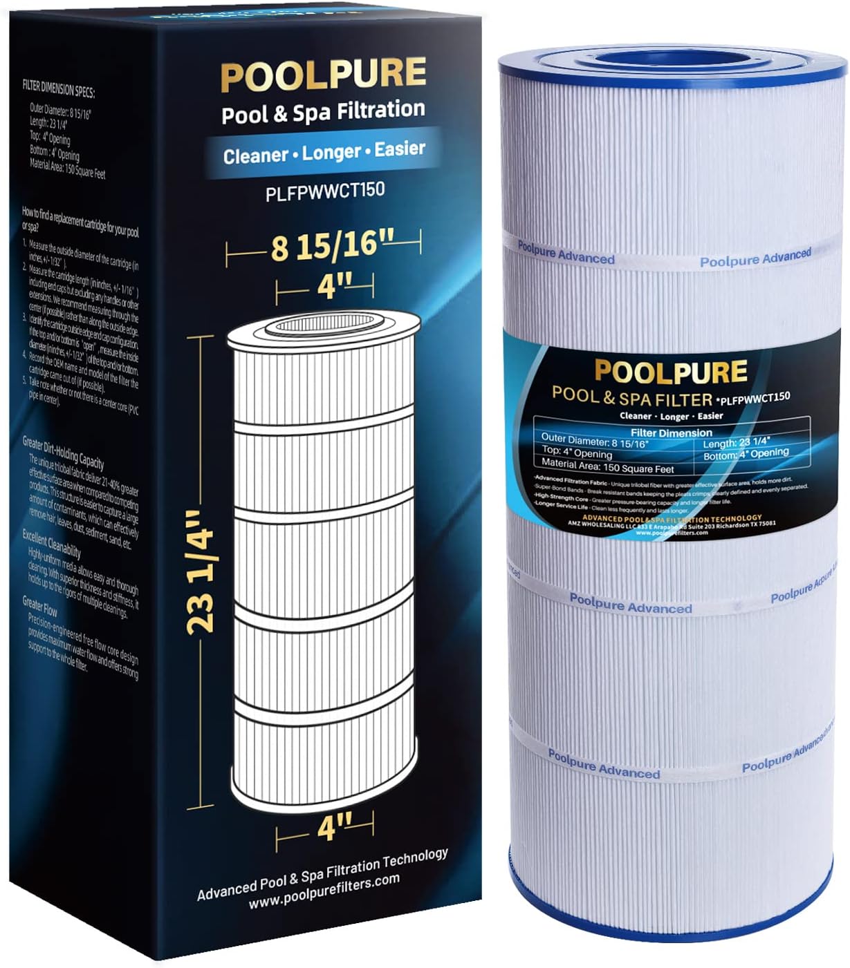 150 Sq.ft Filter Cartridge 1PACK J26363