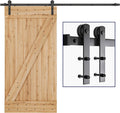 8ft Heavy Duty Sliding Barn Door Hardware Kit, Fit 42"-48"Wide Door Panel, Pack of 2 O984803