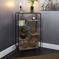 Multi-Tiered Slim Geometric Bookcase C313