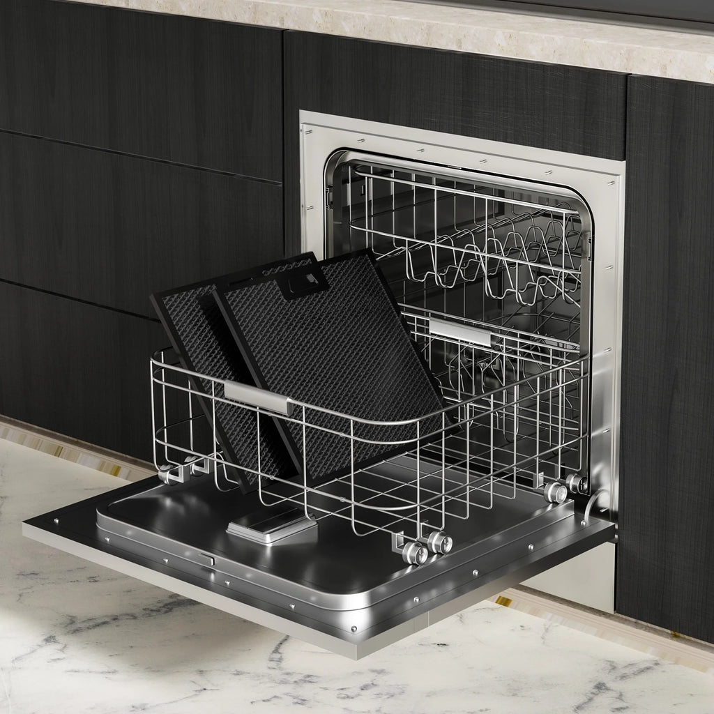Black Teflon Stainless Steel Under Cabinet Range Hood D842