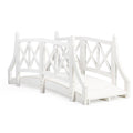 White 6 ft. Garden Bridge F65923