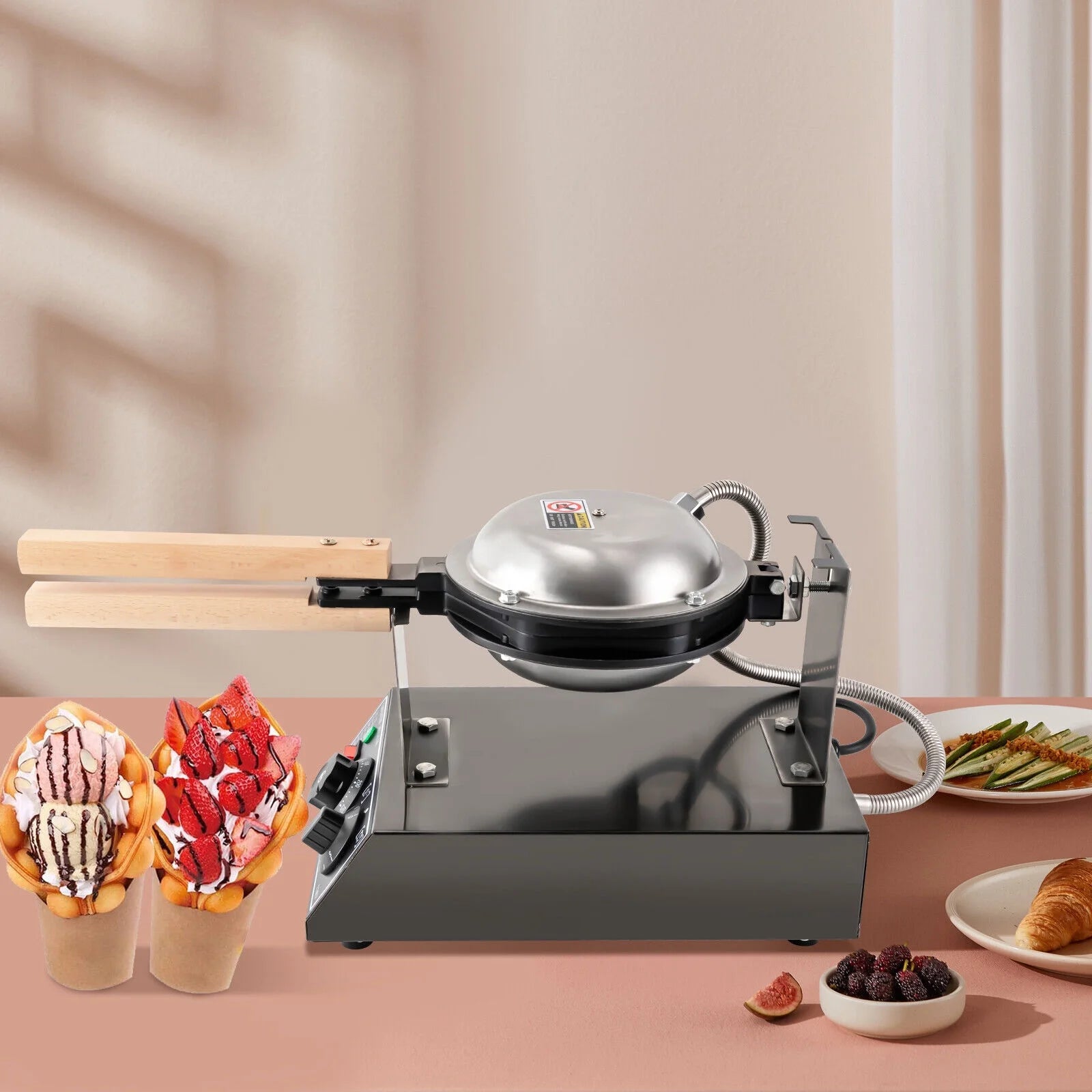 1400W Nonstick Stainless Electric Waffle Maker P2998