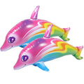 2 Pcs Inflatable Dolphin Toy Pool Toys C5639