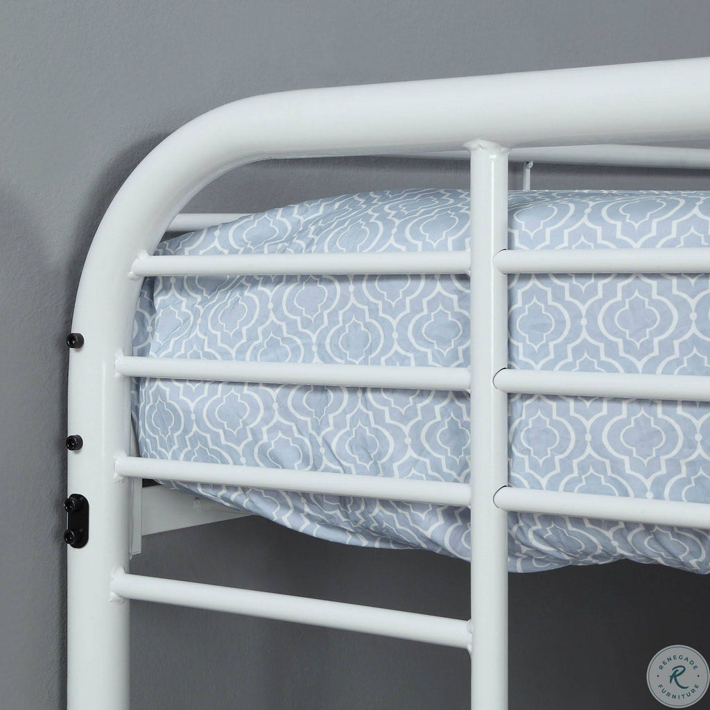 White Full Over Full Bunk Bed B154377