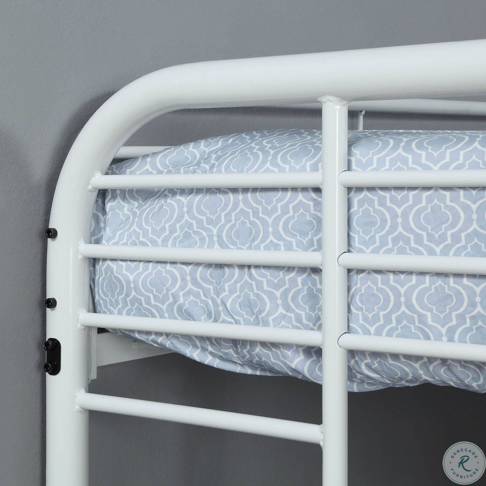 White Full Over Full Bunk Bed B154377