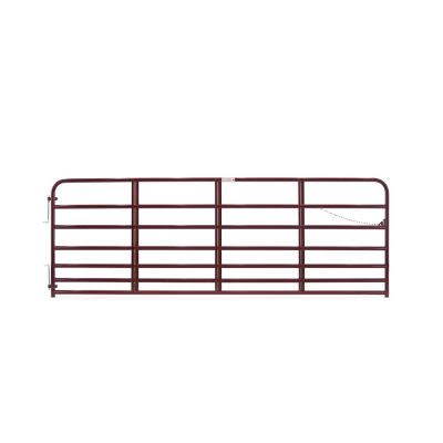 Red 14 foot Heavy-Duty Bull Gate H449