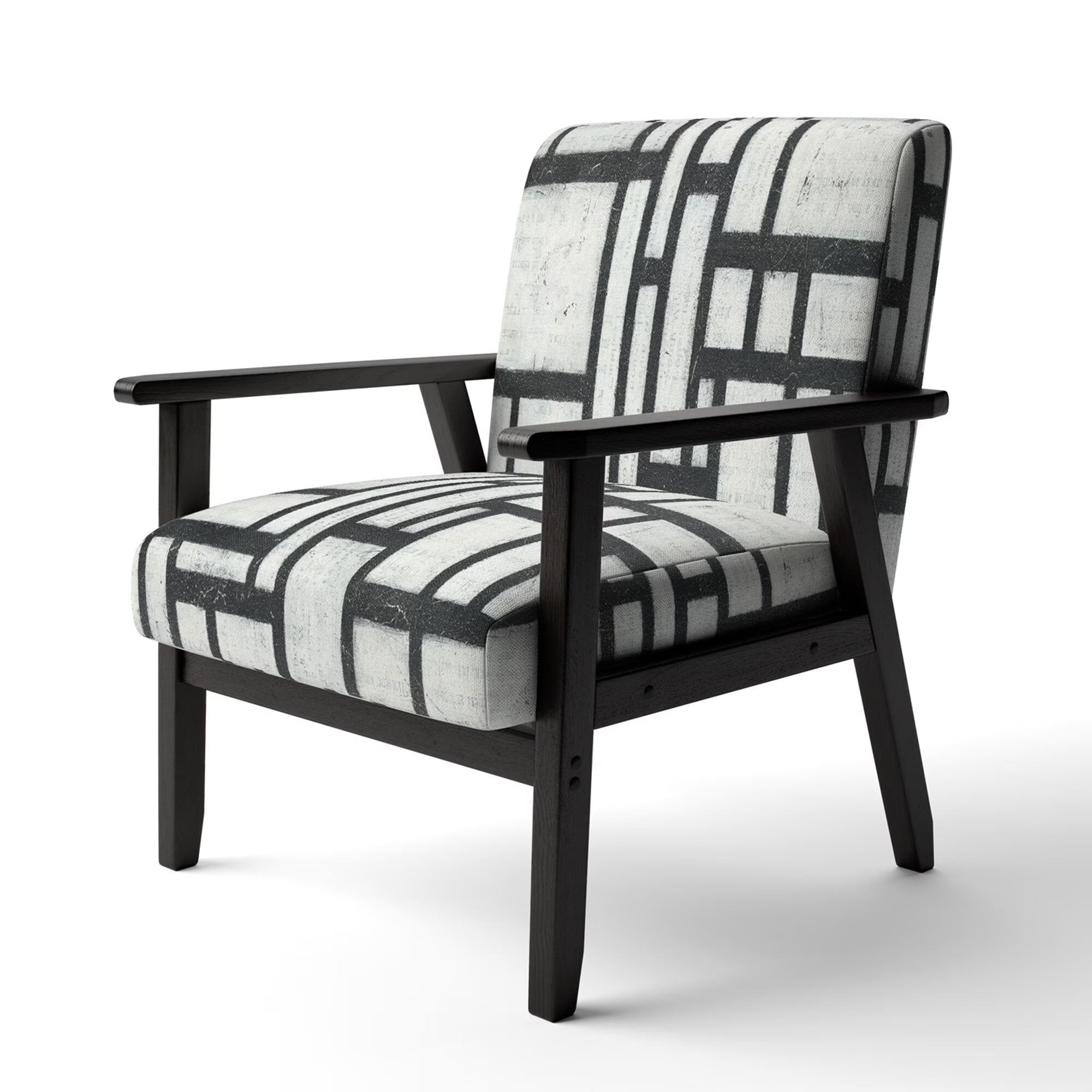 Upholstered Mid-Century Accent Chair F6470