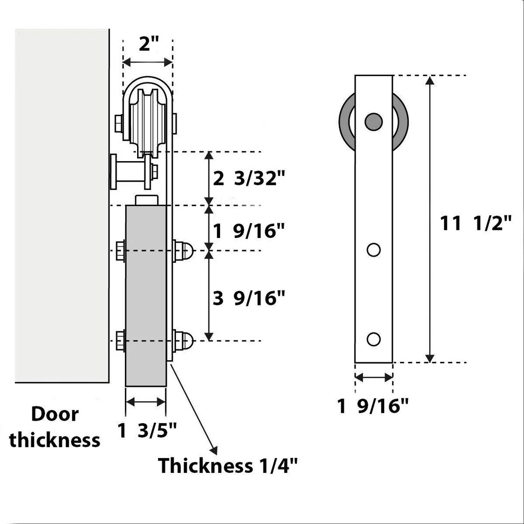 Double Barn Door with Clear Glass 12 lites Matte White Q2717