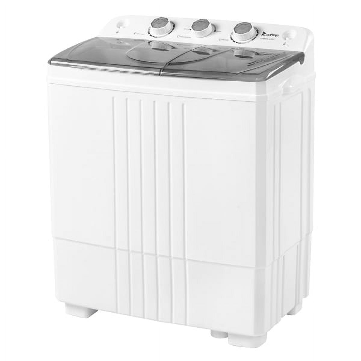 Semi-automatic Twin Tub Washing Machine, 20Lbs, White & Grey Z5998