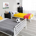 White Metal Twin Bunk Bed W440