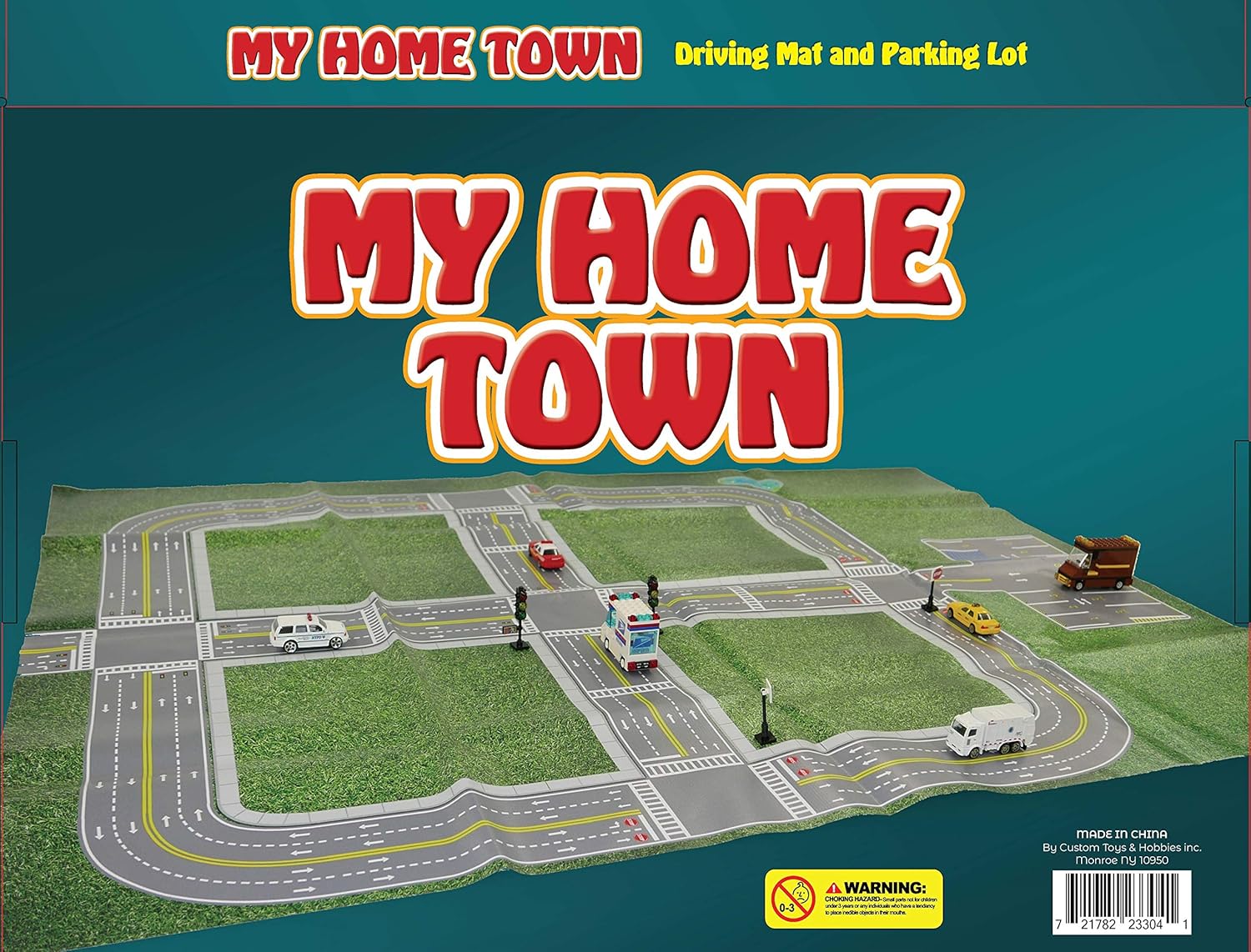 Car Play Mat & Parking Lot for Toy Cars, Pack of 2 A6523