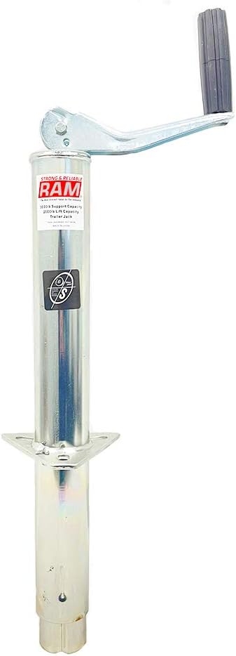 2,000 lbs A-Frame Trailer Jack with Zinc Foot Plate Pack of 2 O57639