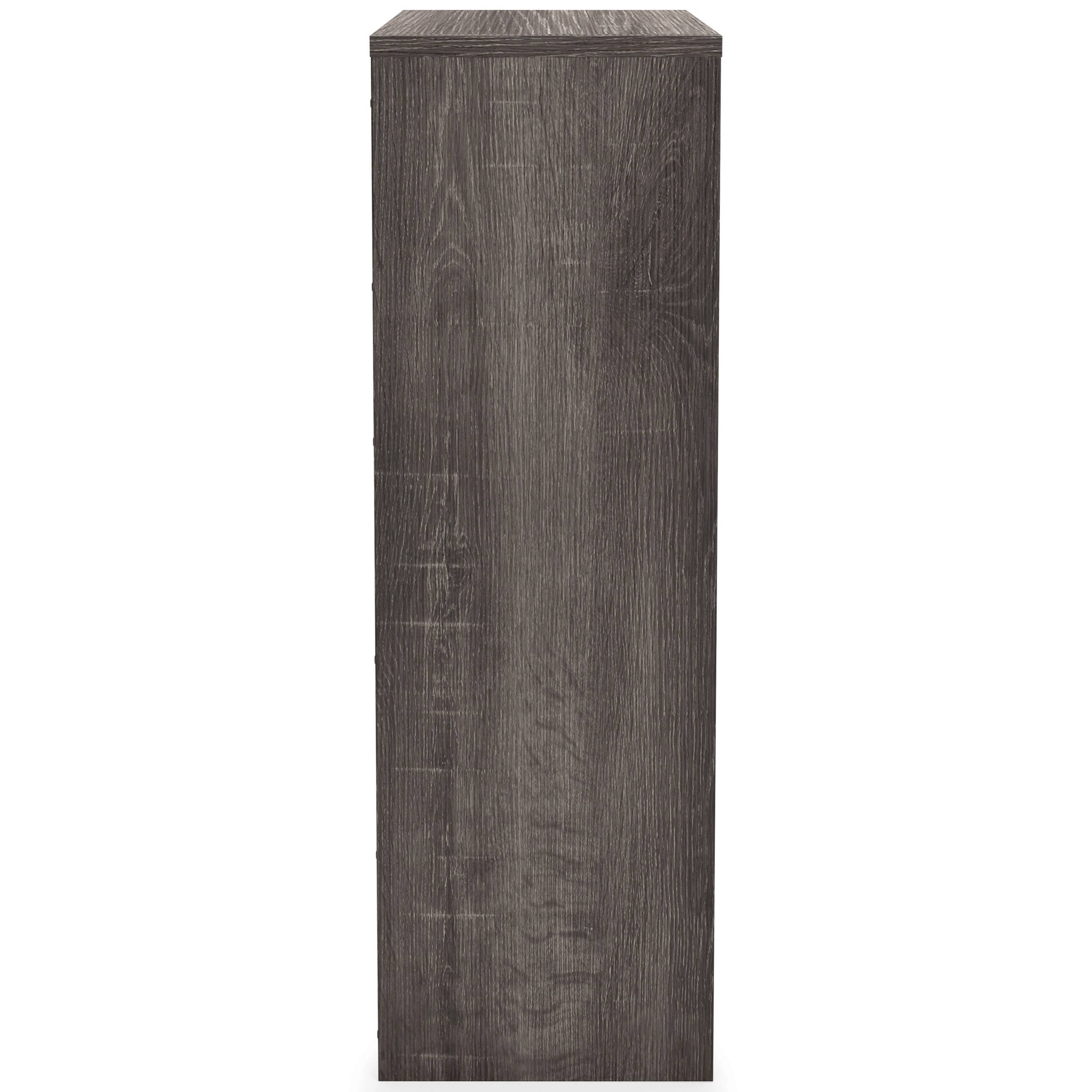 Medium Bookcase with 2 Adjustable Shelves, Taupe Brown U786917