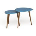 Blue Nesting End Table Set V630